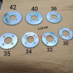 Bánh răng, dĩa nhông tải bánh sau WAVE A, RS, S110, RSX, FUTURE 125.... đủ kích thước