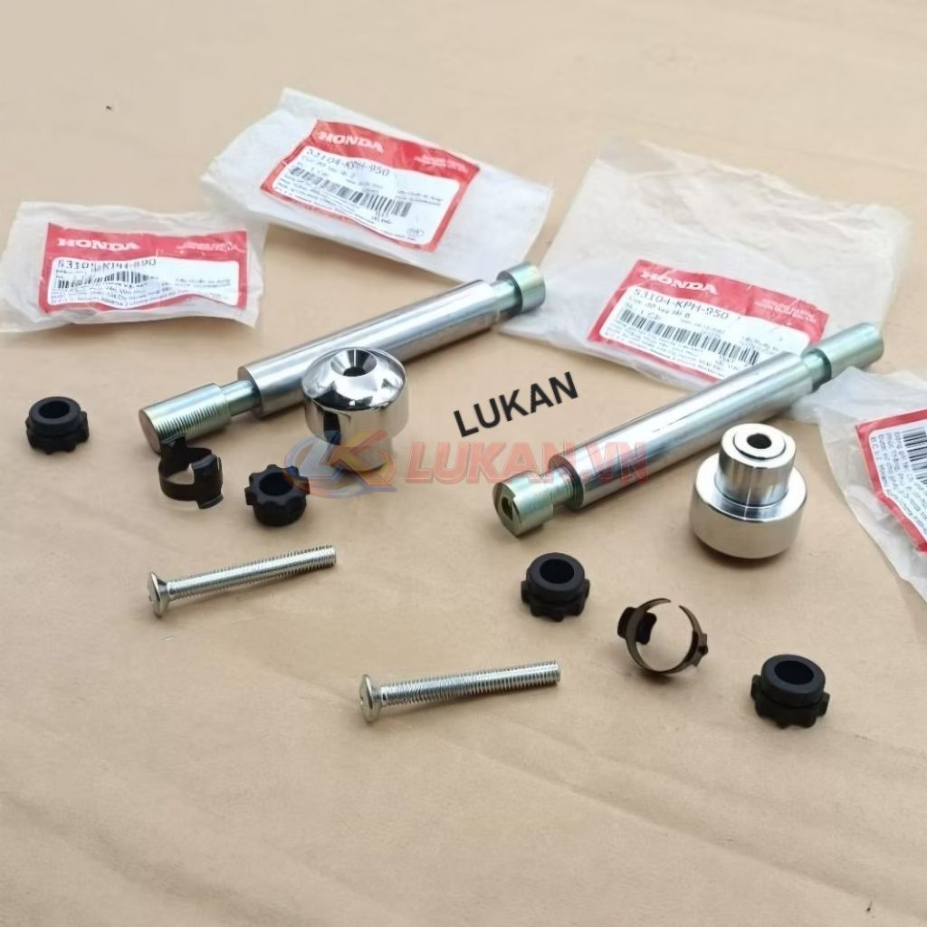 Full bộ lõi gù tay lái xe WAVE A, RS, S100, FUTURE NEO, X... zin Honda - Ảnh 3