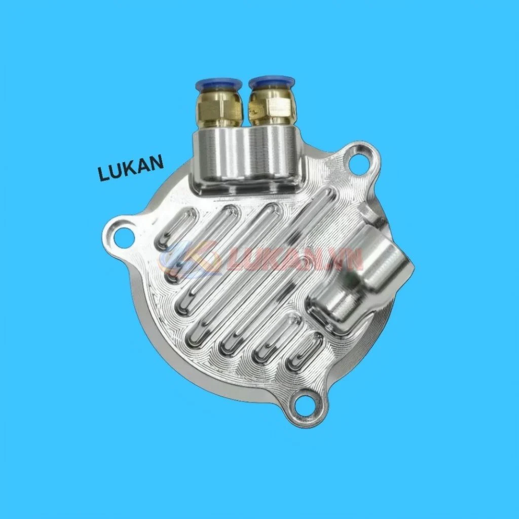 Nắp cam tròn CNC đầu bò 4 val ipon xe DREAM, WAVE... có thông hơi