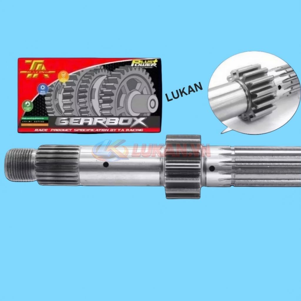 Cặp trục cốt số 1 đấu, nhông nồi côn xe WINNER, SONIC 150... 14, 36T - Ảnh 3