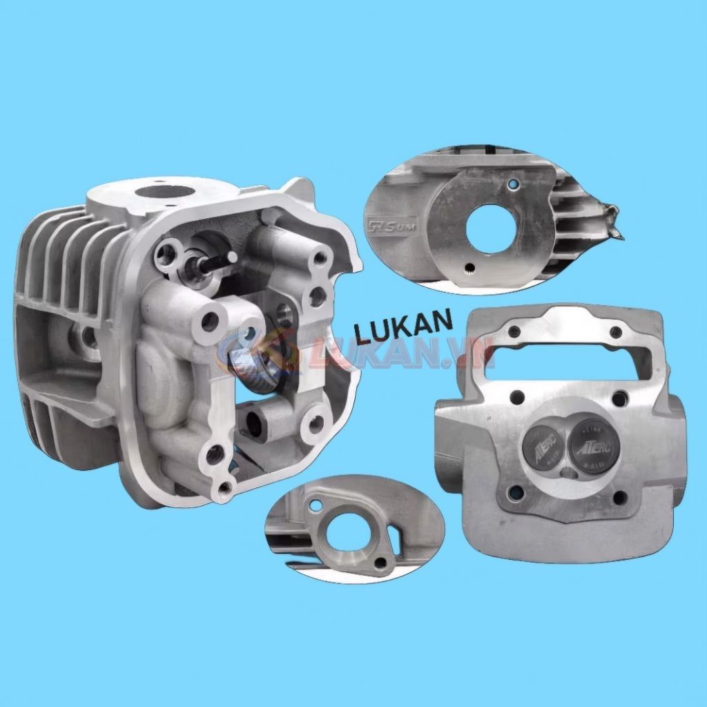 Đầu bò quylat WAVE S110, RSX, BLADE, A110.... trái 54mm luôn xupap - Ảnh 3