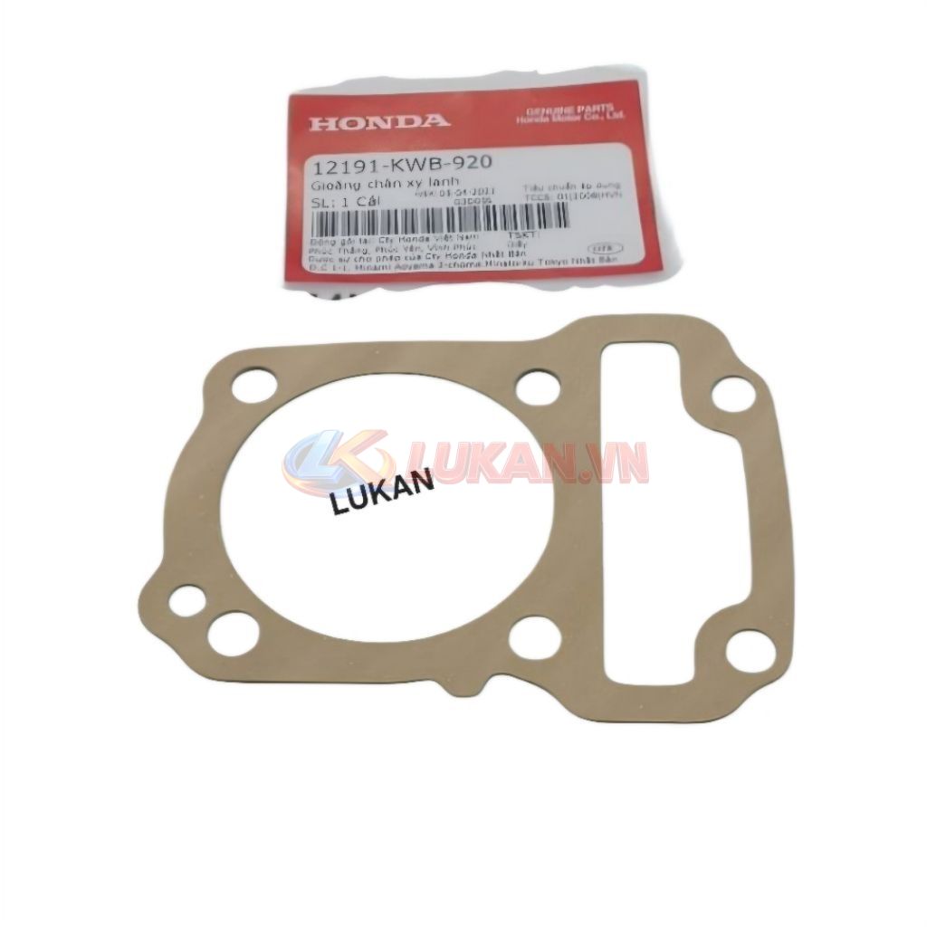 Gioăng, ron chân lòng, hơi xilanh WAVE S110, RSX, BLADE, A110... zin 12191-KWB-920 - Ảnh 3