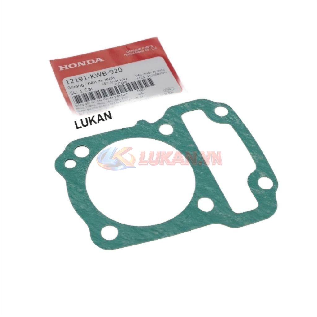 Gioăng, ron chân lòng, hơi xilanh WAVE S110, RSX, BLADE, A110... zin 12191-KWB-920 - Ảnh 4
