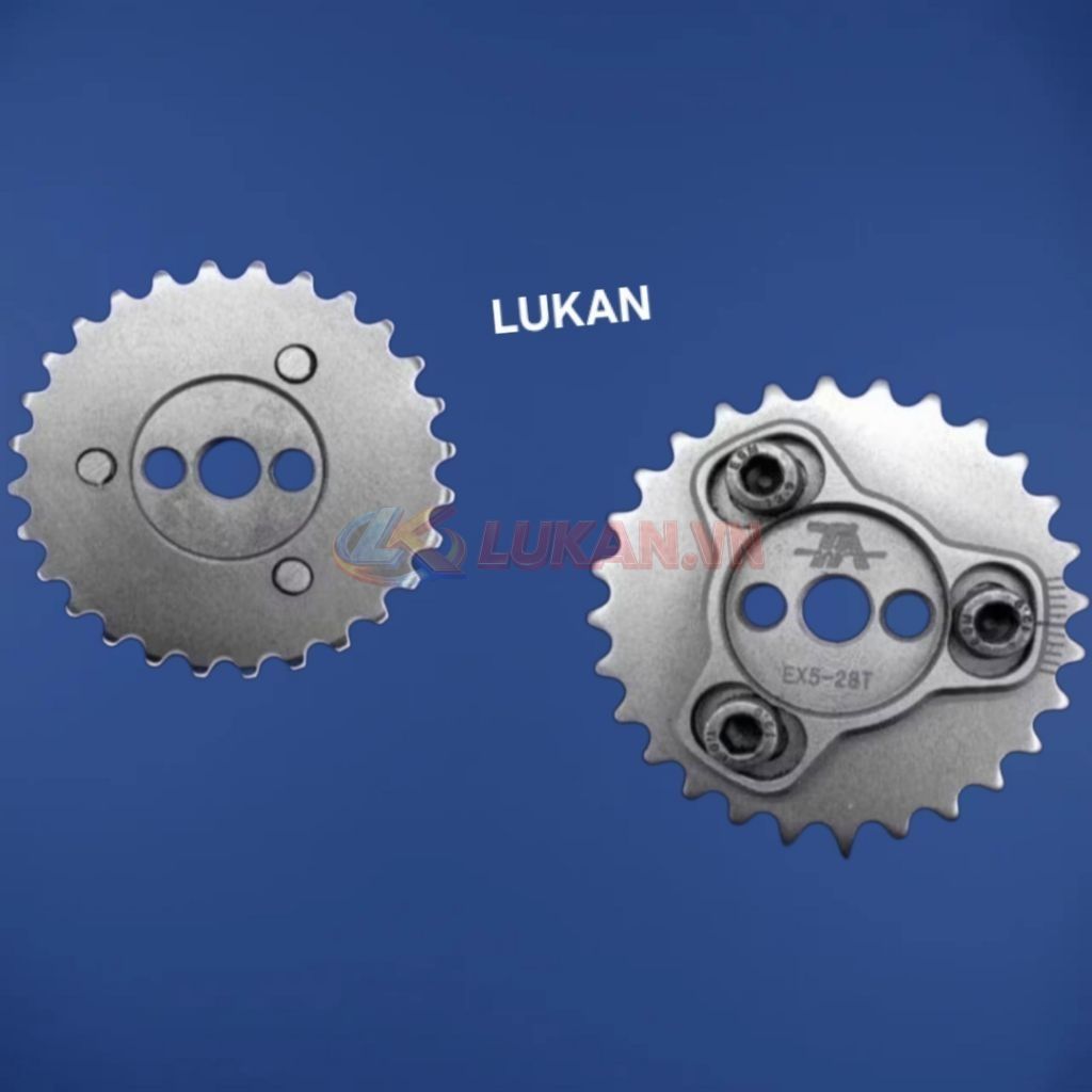 Nhông, dĩa bánh cam tăng chỉnh 28 răng xe DREAM, WAVE, CUB.... - Ảnh 3