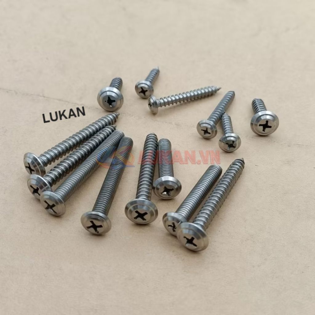 Bộ ốc, vít inox bắt nhựa võ đầu đèn, công tắc xe DREAM... - Ảnh 4