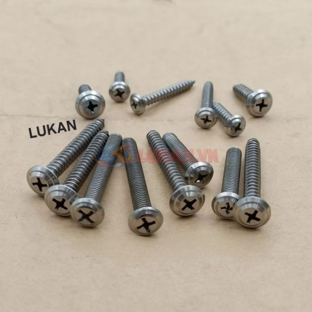 Bộ ốc, vít inox bắt nhựa võ đầu đèn, công tắc xe DREAM...