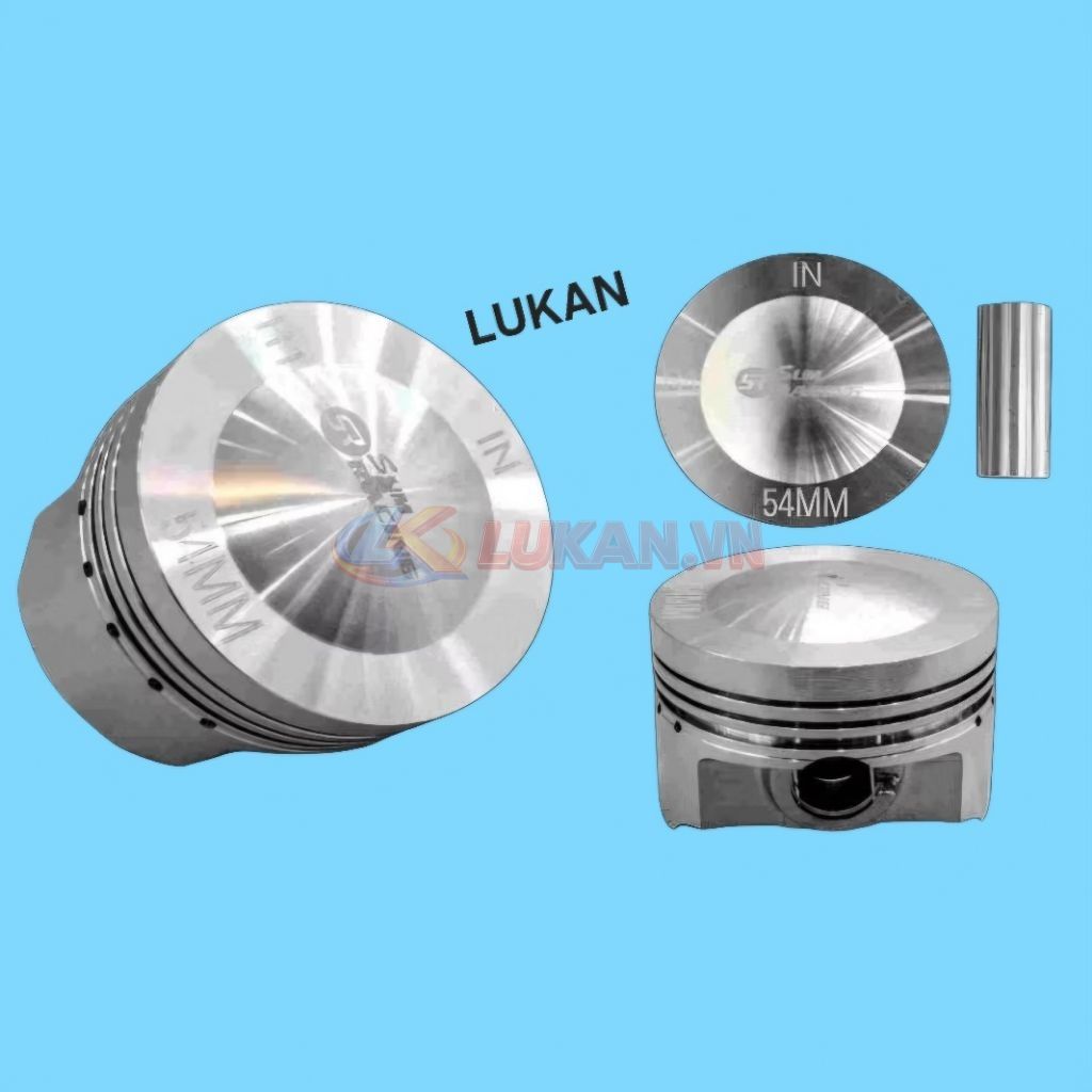 Trái piston bạc 54mm xe DREAM, WAVE, CUB.... chưa móc - Ảnh 2