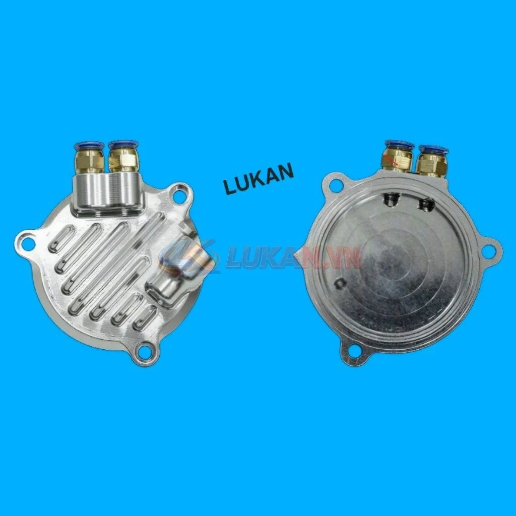 Nắp cam tròn CNC đầu bò 4 val ipon xe DREAM, WAVE... có thông hơi - Ảnh 2