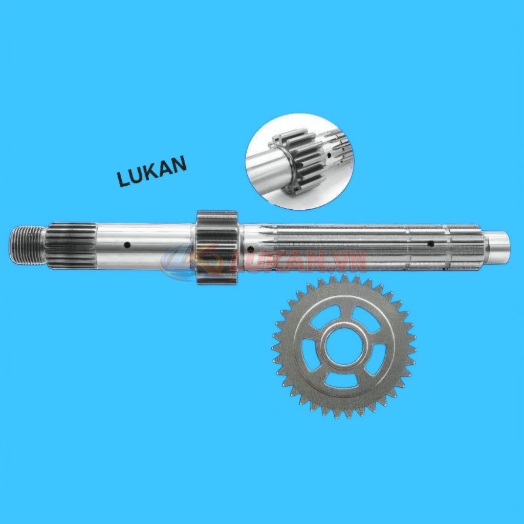 Cặp trục cốt số 1 đấu, nhông nồi côn xe WINNER, SONIC 150... 14, 36T - Ảnh 4