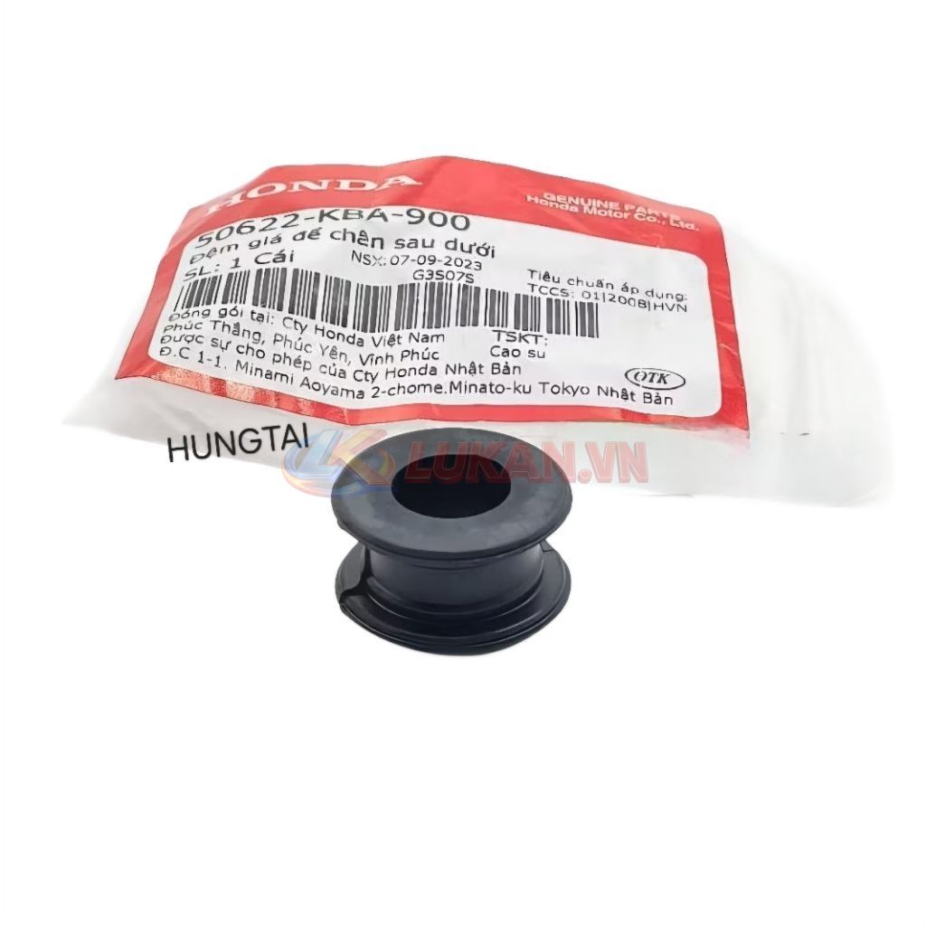 Cao su đùi pass nhôm gác chân dưới WAVE Thái, ALPHA, ZX, FUTURE 1... zin 50622-KBA-900 - Ảnh 3