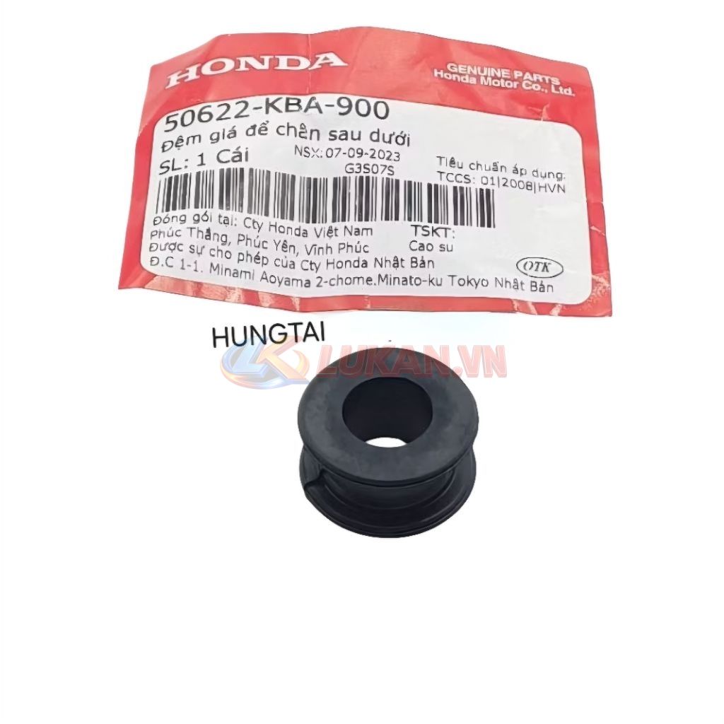Cao su đùi pass nhôm gác chân dưới WAVE Thái, ALPHA, ZX, FUTURE 1... zin 50622-KBA-900 - Ảnh 2