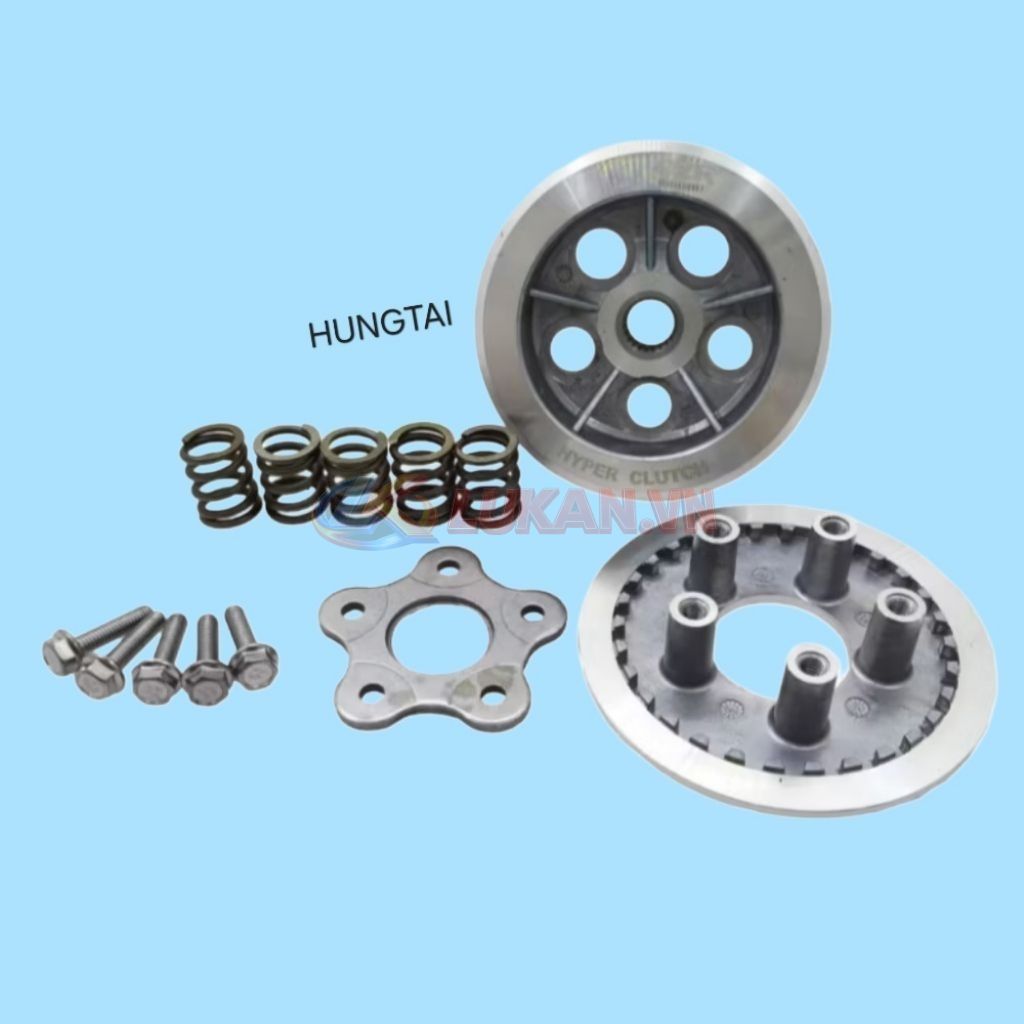 Bộ nhôm nồi côn 5 lò xo độ, ly hợp xe WINNER, SONIC 150...