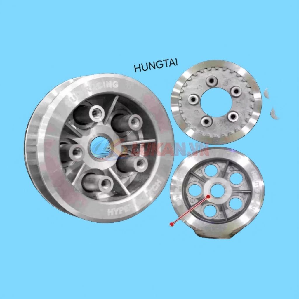 Bộ nhôm nồi côn 5 lò xo độ, ly hợp xe WINNER, SONIC 150... - Ảnh 3