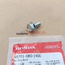 Ốc, bu lông cảng đuôi, tay xách yên xe DREAM zin 8x14 95701-080-1400, 95701-080-1408