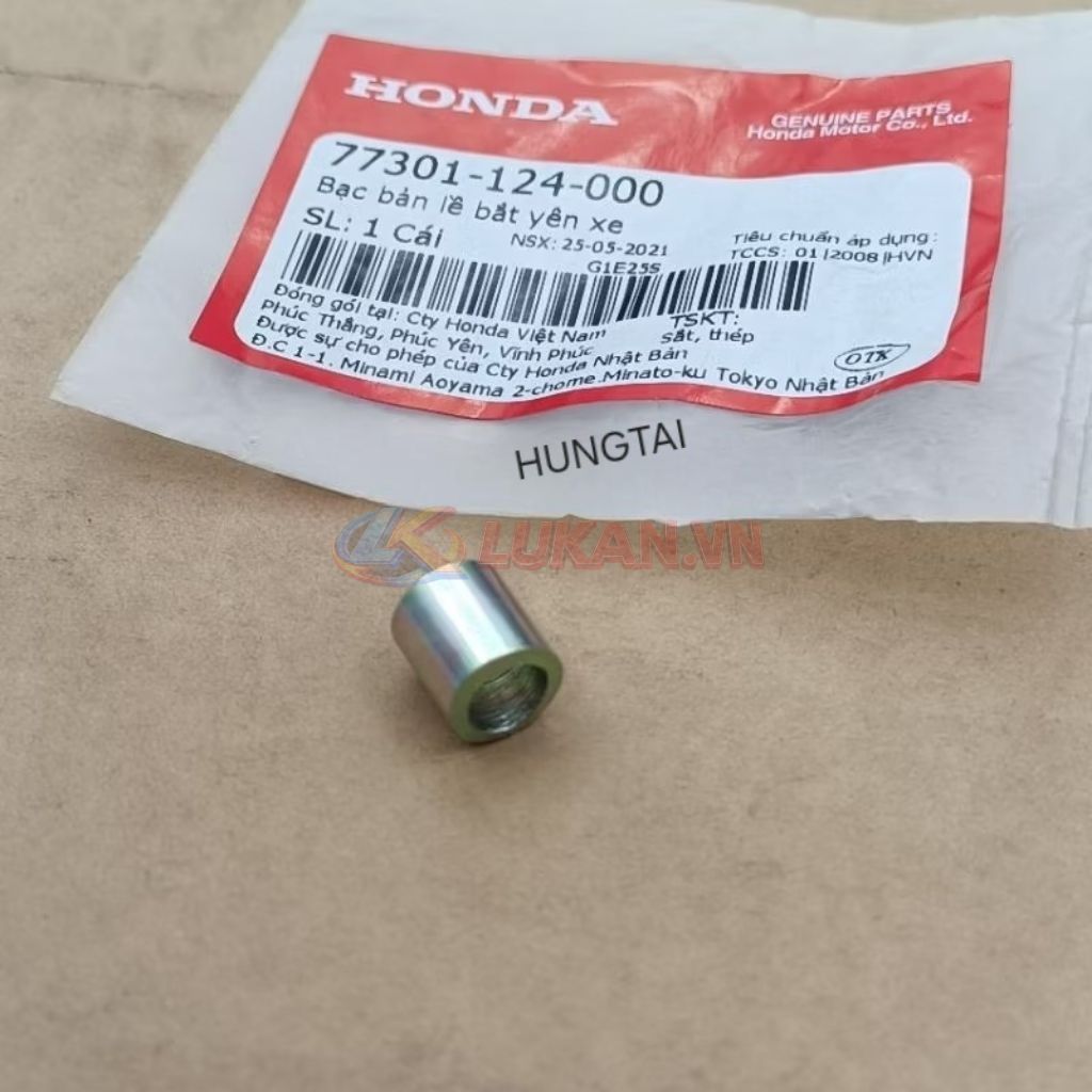 Bạc, ắc đệm bản lề yên xe DREAM, WAVE, FUTURE.... zin 77301-124-000 - Ảnh 2