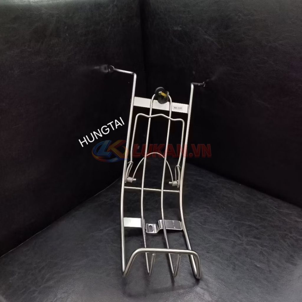 Baga giữa để đồ inox xe WAVE S110, RSX 110... 8li, 10li mẫu xưa - Ảnh 2