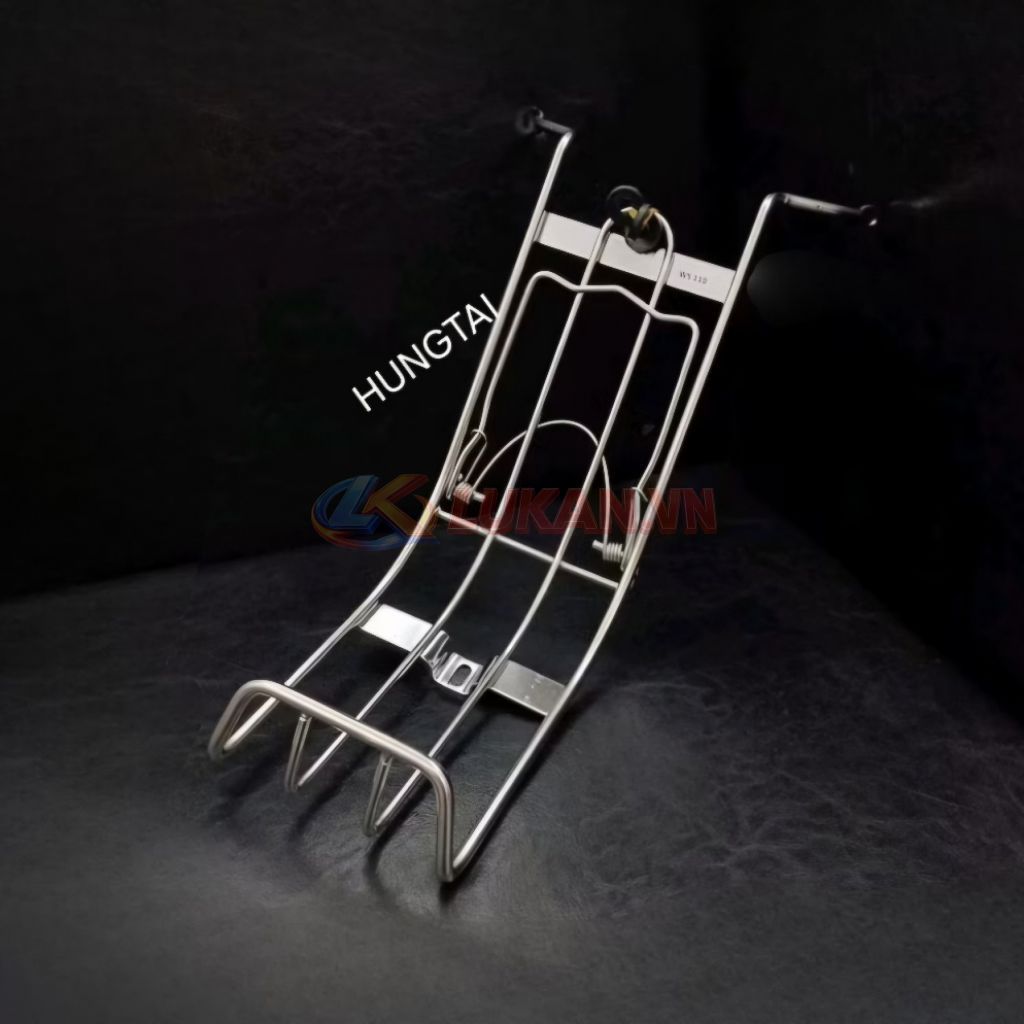 Baga giữa để đồ inox xe WAVE S110, RSX 110... 8li, 10li mẫu xưa - Ảnh 4