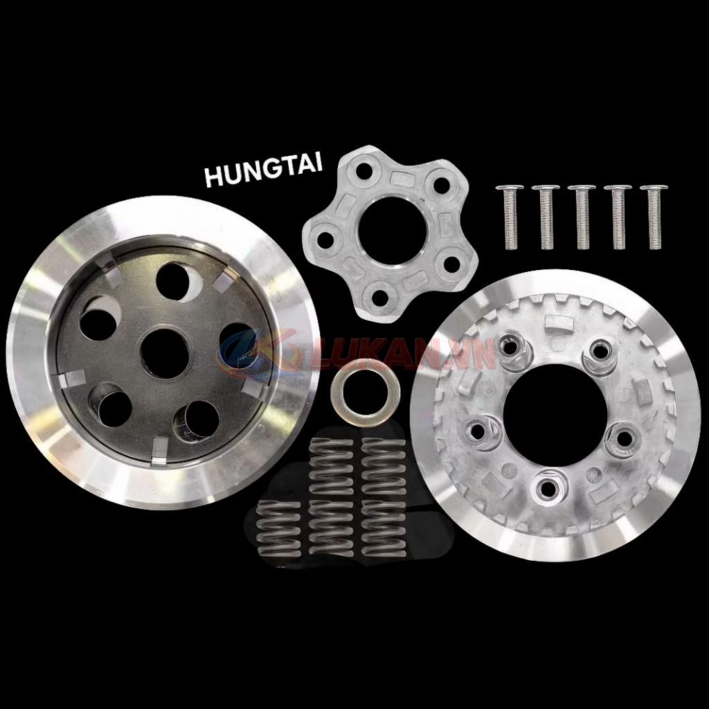 Bộ nhôm nồi côn chống trượt xe WINNER, SONIC 150... Ly hợp 5 lò xo - Ảnh 2