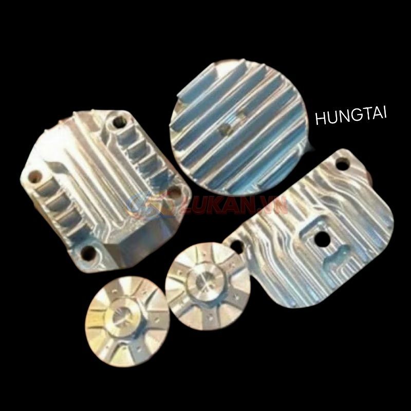Bộ 5 nắp chụp đầu bò quylat CNC xe DREAM, WAVE, CUB.... - Ảnh 3