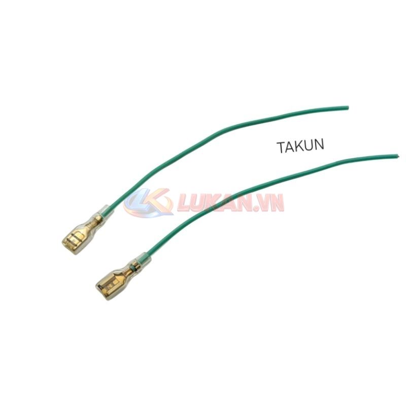 Dây gim điện, giắc cắm kèn còi xe DREAM, WAVE, FUTURE.... Đen + Xanh - Ảnh 3