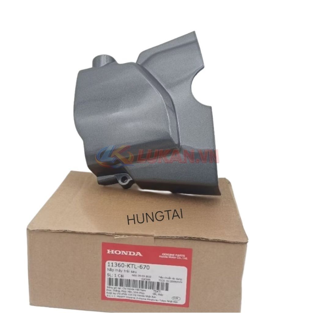 Nắp che nhông, mang đuôi cá xe WAVE RS, S100, RSX... Xám zin Honda 11360-KTL-670 - Ảnh 4