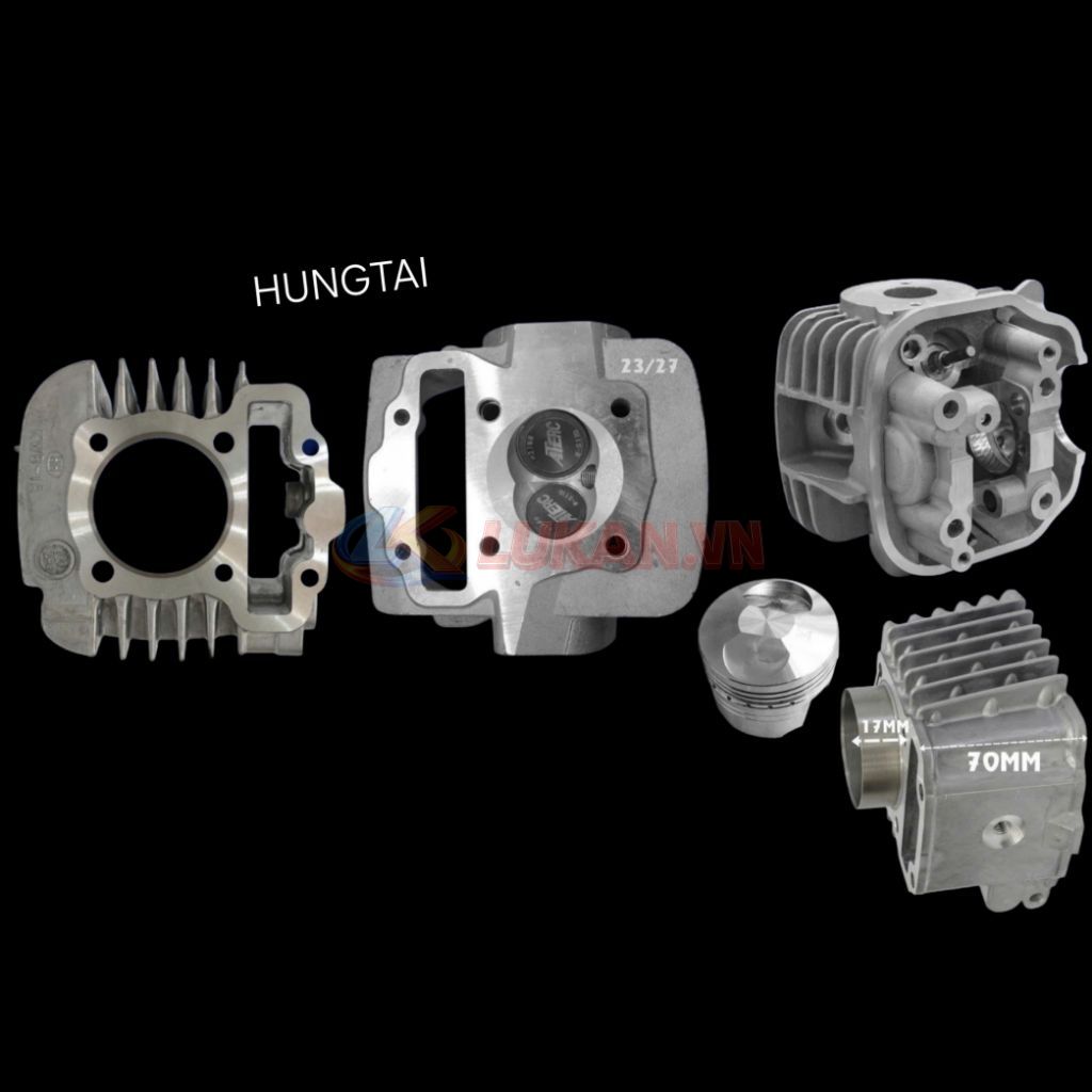 Bộ đầu quylat, lòng hơi xi lanh trái 54mm WAVE S110, RSX, ALPHA 110.... - Ảnh 3
