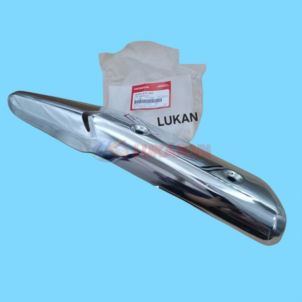 Ốp vĩ che thân pô, ống xã FUTURE MẬP 125 2012-2017... zin Honda 18355-KYZ-900 - Ảnh 3
