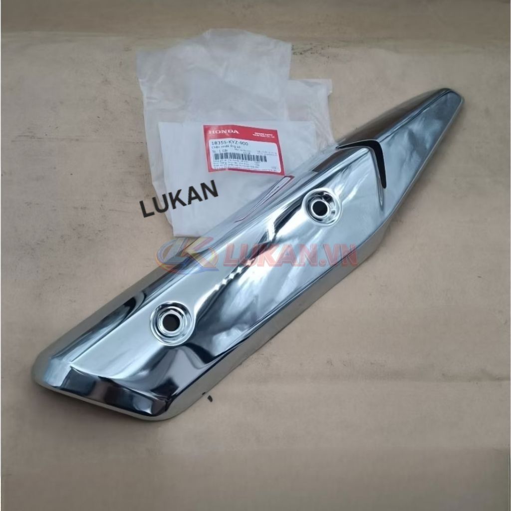 Ốp vĩ che thân pô, ống xã FUTURE MẬP 125 2012-2017... zin Honda 18355-KYZ-900 - Ảnh 2
