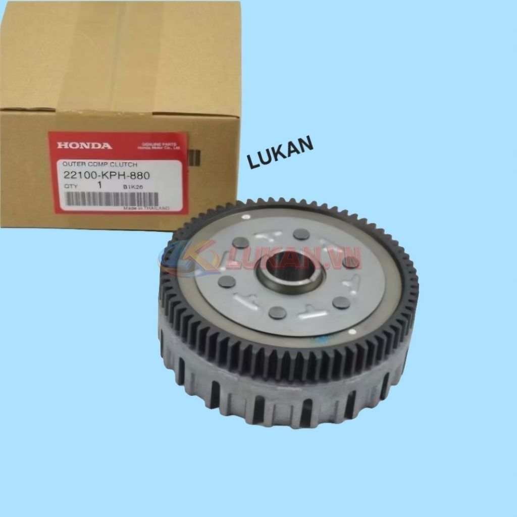 Nhông, chuồng heo nồi côn ly hợp xe FUTURE 2, NEO, X 125... zin Honda 22100-KPH-880 - Ảnh 3