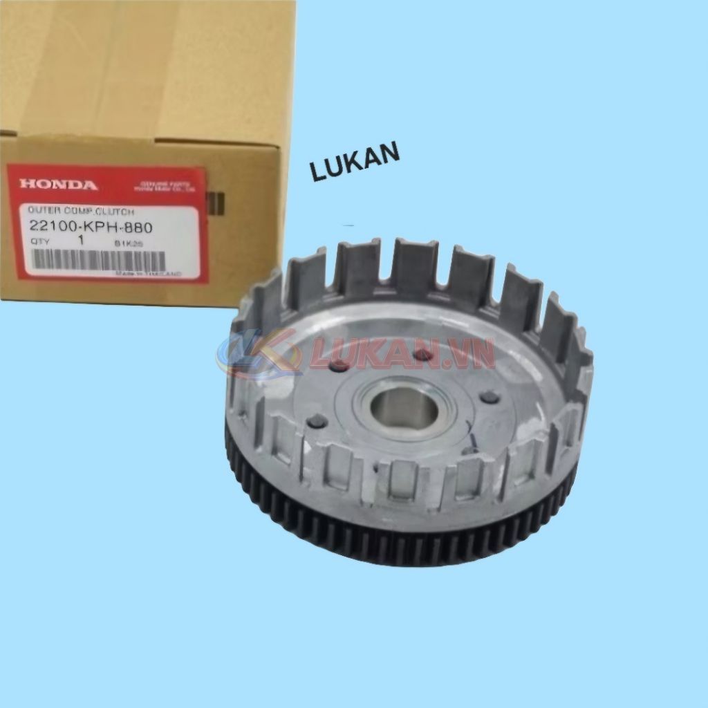 Nhông, chuồng heo nồi côn ly hợp xe FUTURE 2, NEO, X 125... zin Honda 22100-KPH-880 - Ảnh 4