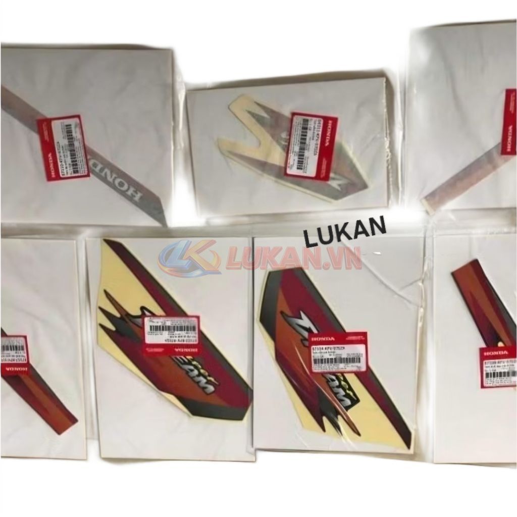 Bộ tem xe Super DREAM Việt 2000, 2001.... zin chính hãng - Ảnh 4