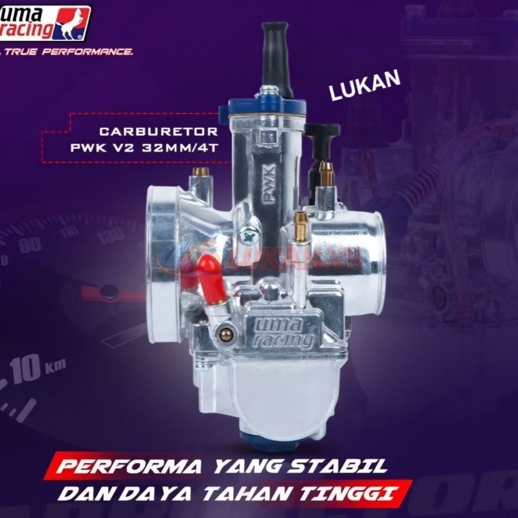 Bình xăng con ga dẹp UMA PWK V2 xe DREAM, WAVE... đủ size - Ảnh 2
