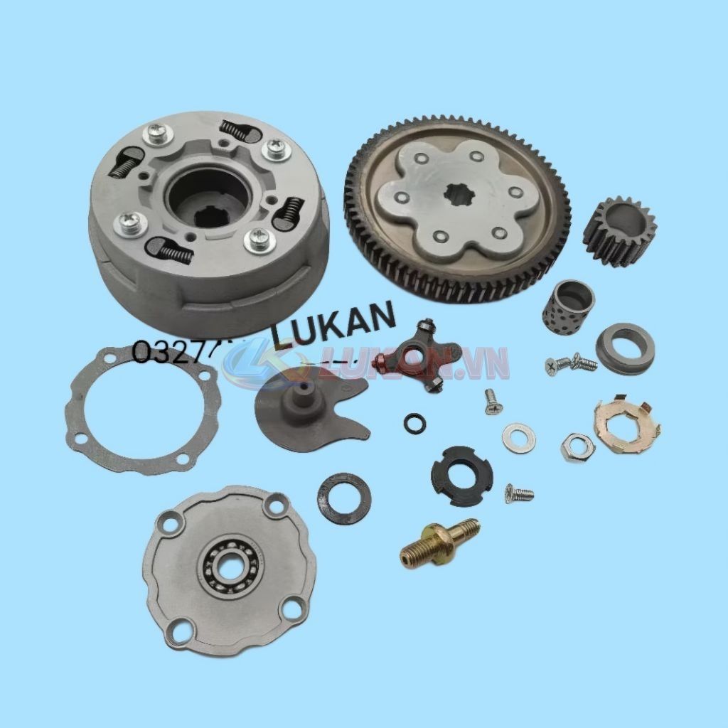 Cụm bố, nhông nồi côn xe CUB 78, 81, 82..... bộ đầy đủ ốc tán bạc đạn - Ảnh 3