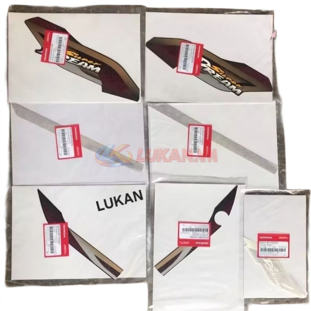 Bộ tem xe Super DREAM 2003-2005.... zin chính hãng Honda - Ảnh 5