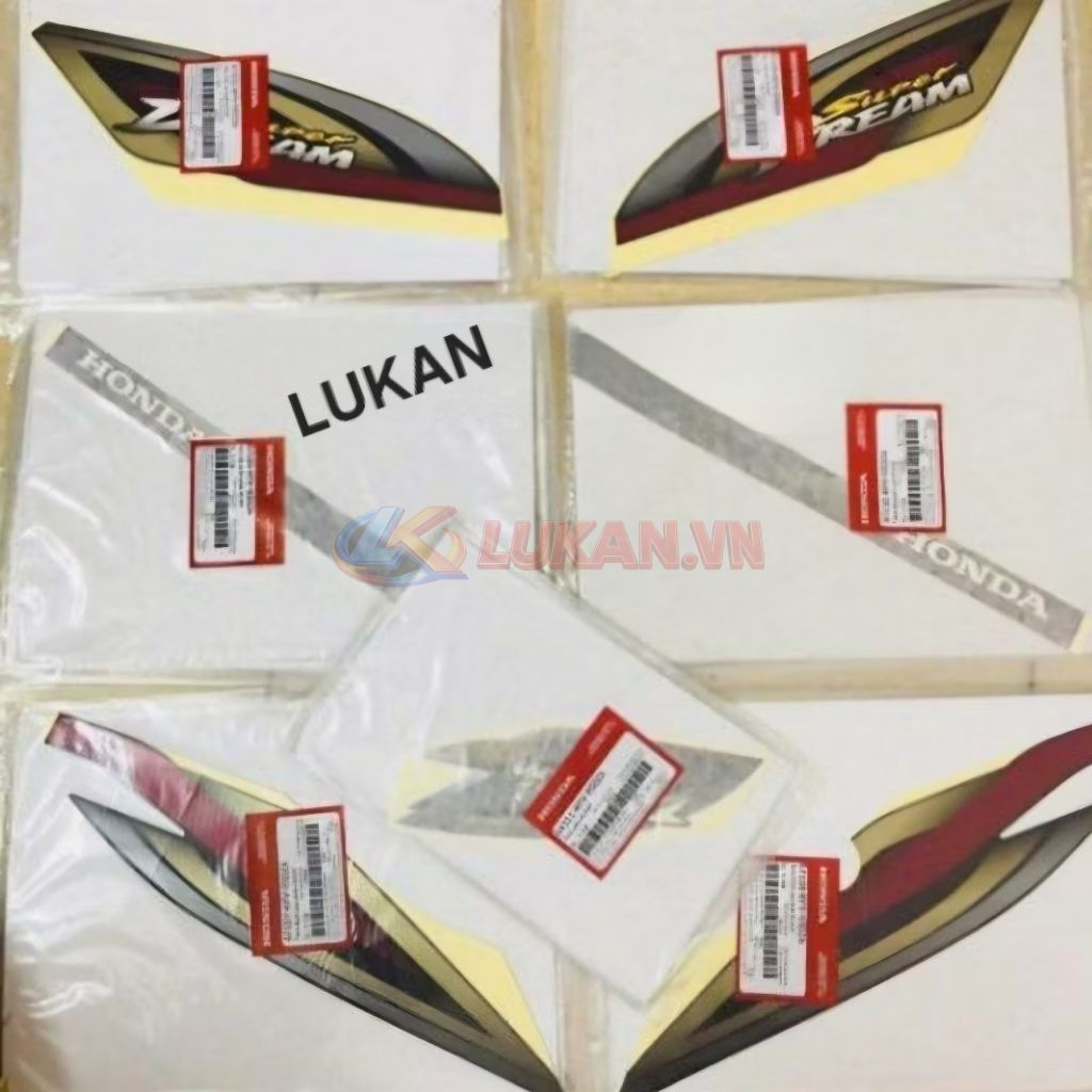Bộ tem xe Super DREAM Việt 2002-2004.... zin chính hãng