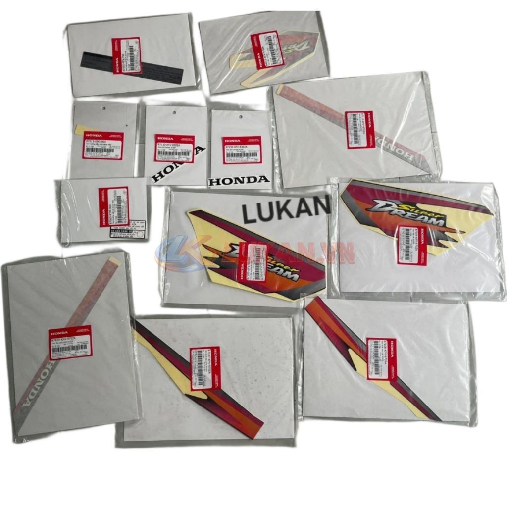 Bộ tem xe Super DREAM Việt 2000, 2001.... zin chính hãng - Ảnh 5