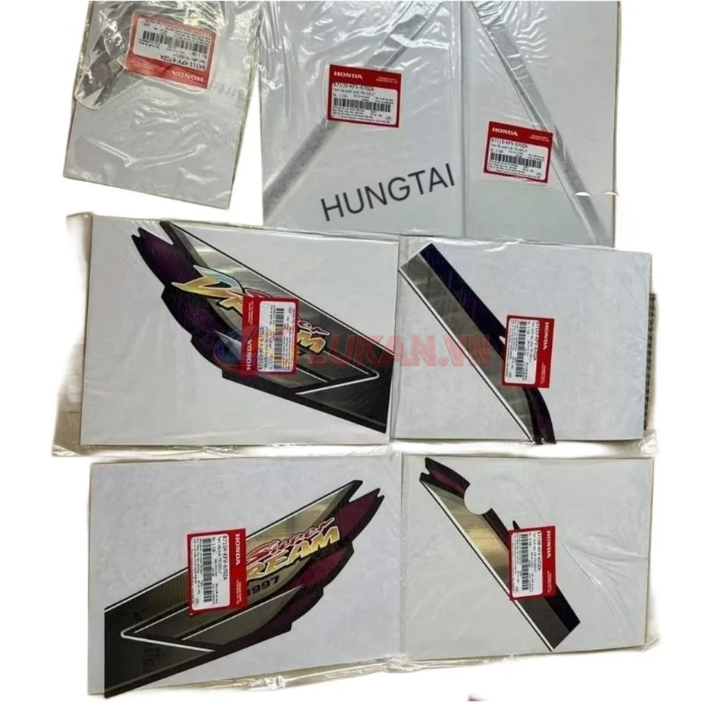 Bộ tem xe Super DREAM 2007 limited zin chính hãng Honda
