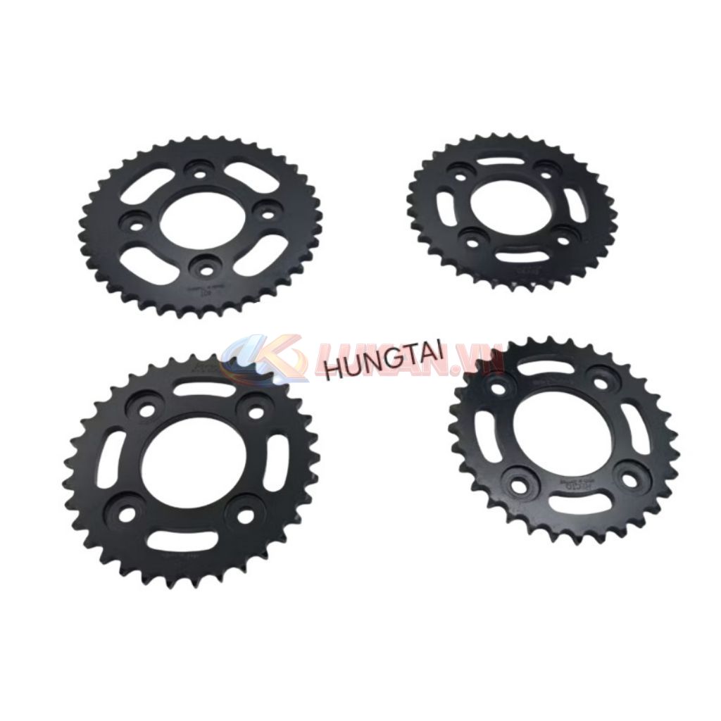 Bánh răng đen, dĩa nhông tải bánh sau WAVE A, RS, S110, RSX, FUTURE 125.... đủ size - Ảnh 2
