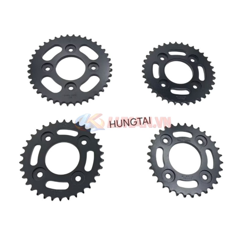 Bánh răng đen, dĩa nhông tải bánh sau WAVE A, RS, S110, RSX, FUTURE 125.... đủ size - Ảnh 3