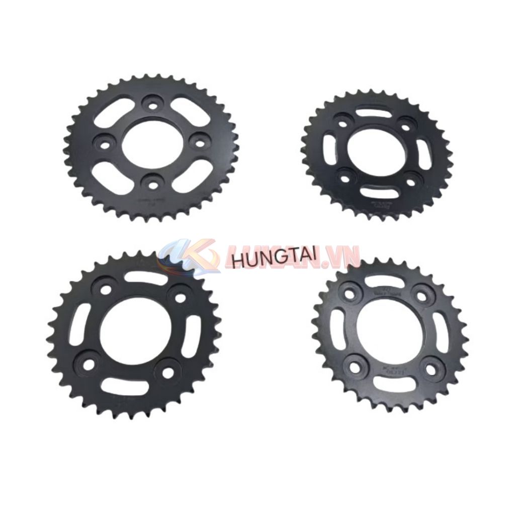 Bánh răng đen, dĩa nhông tải bánh sau WAVE A, RS, S110, RSX, FUTURE 125.... đủ size - Ảnh 4