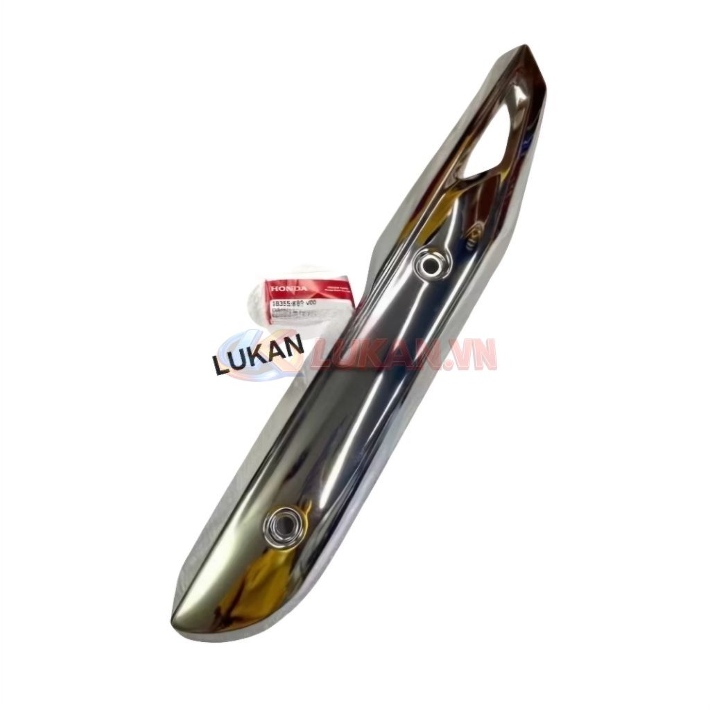 Ốp vĩ che thân pô ống xã xe WAVE A, ALPHA 110 zin Honda 18355-K89-V00 - Ảnh 2