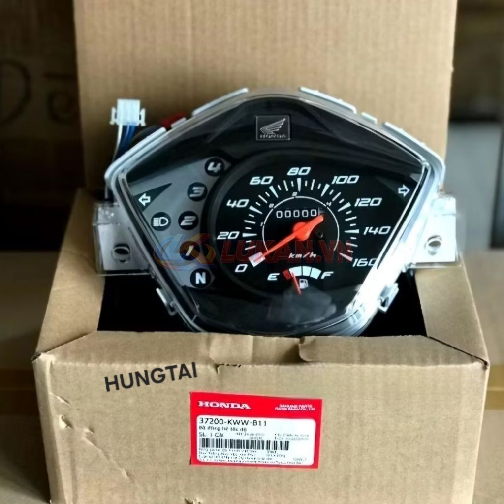Cụm đồng hồ, công tơ mét xe WAVE S110, RS, RSX... zin Honda 37200-KWW-B11
