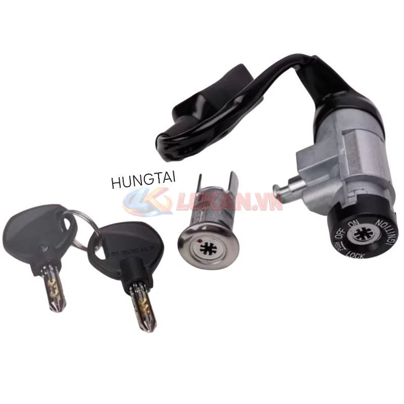 Bộ ổ khóa, công tắc điện 8 cạnh xe DREAM chống đoản