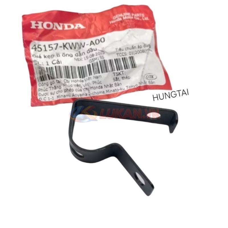 Pass kẹp ống dây dầu phanh b WAVE S110, RSX, FUTURE 125... zin 45157-KWW-A00