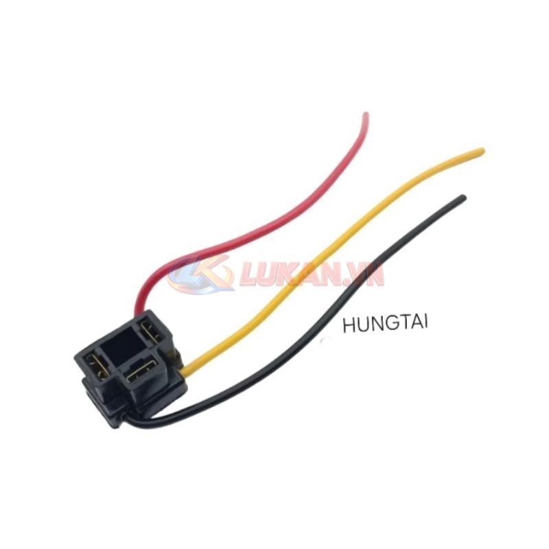 Dây, giắc ghim đuôi bóng chóa đèn pha xe WAVE, FUTURE.... - Ảnh 3
