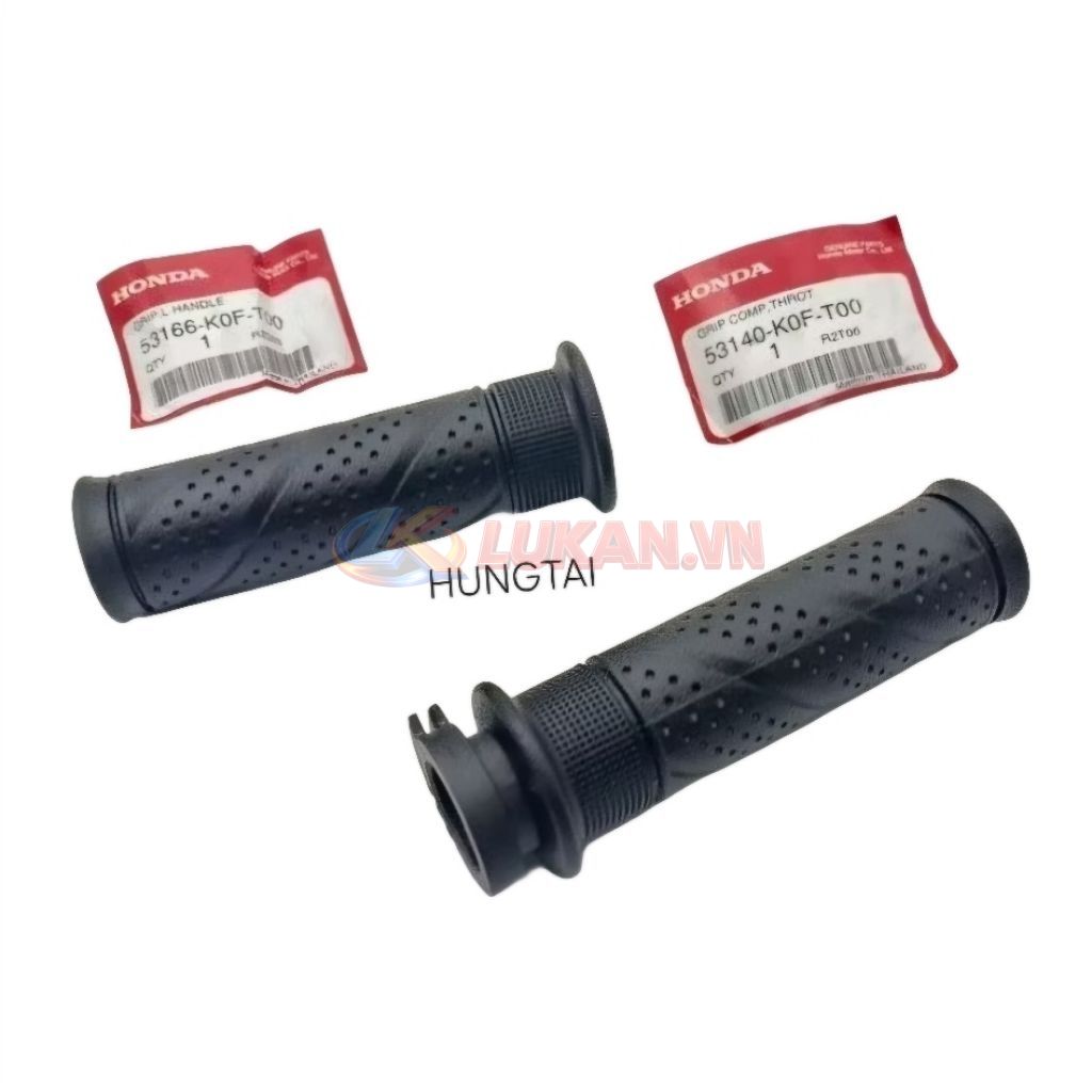 Cặp cao su bao tay nắm xe CUB 125 zin chính hãng Thái. bao êm 53140-K0F-T00, 53166-K0F-T00