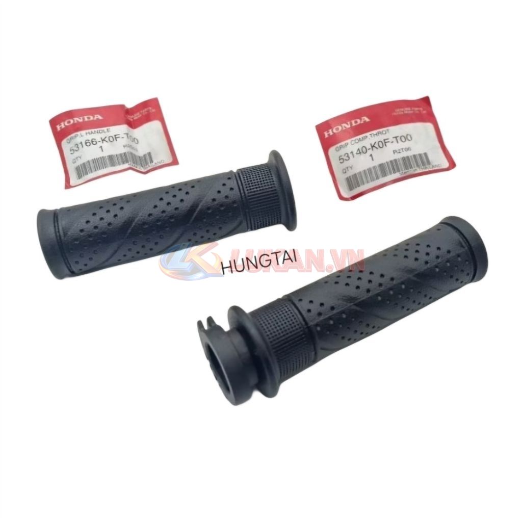 Cặp cao su bao tay nắm xe CUB 125 zin chính hãng Thái. bao êm 53140-K0F-T00, 53166-K0F-T00 - Ảnh 2
