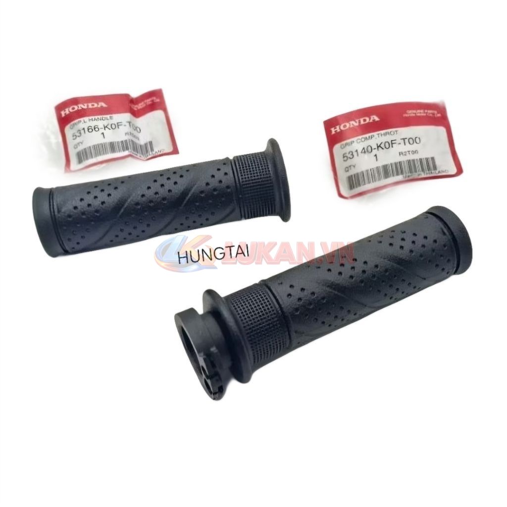 Cặp cao su bao tay nắm xe CUB 125 zin chính hãng Thái. bao êm 53140-K0F-T00, 53166-K0F-T00 - Ảnh 3