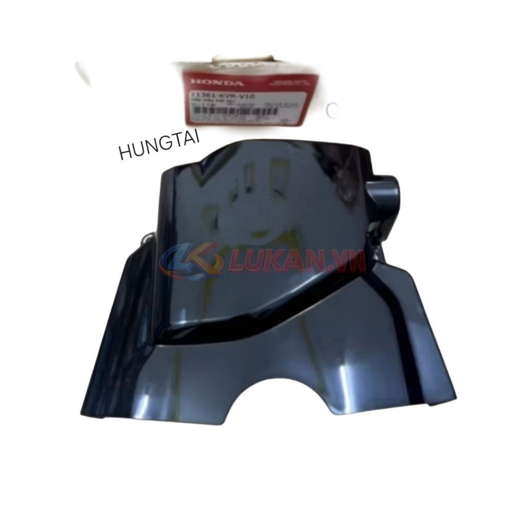 Ốp che nhông, nắp mang đuôi cá đen WAVE A, ALPHA, RS, S100... zin 11361-KTL-740 - Ảnh 3