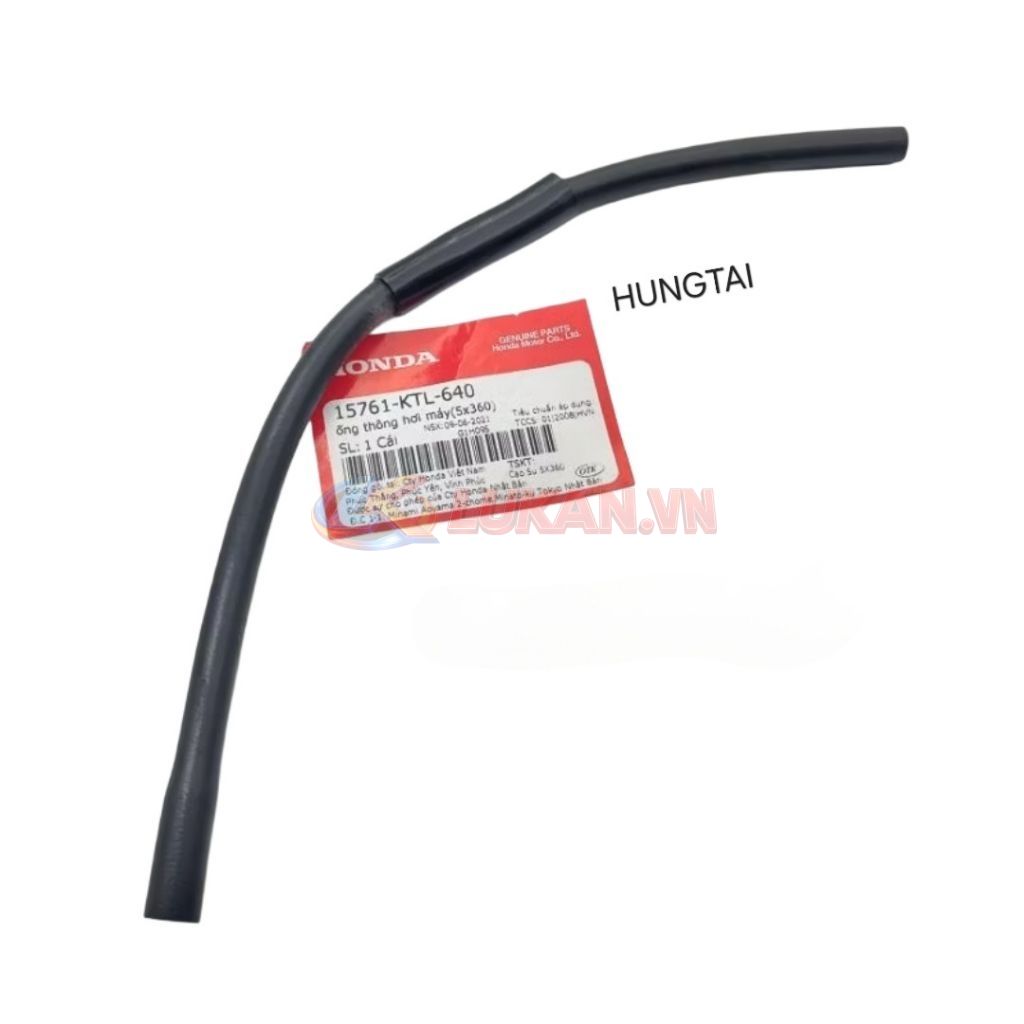 Ống thông hơi máy WAVE A, ALPHA, RS, S100... zin Honda 5x360 15761-KTL-640 - Ảnh 4